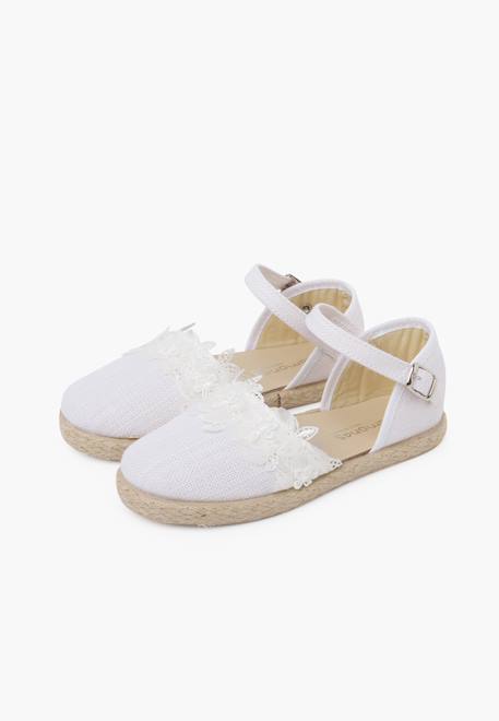 Espadrilles dentelle cérémonie Beige+Blanc+Bleu ciel+Vert menthe 10 - vertbaudet enfant 