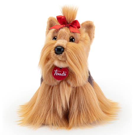 Peluche chien yorkshire 21 cm Marron 3 - vertbaudet enfant 