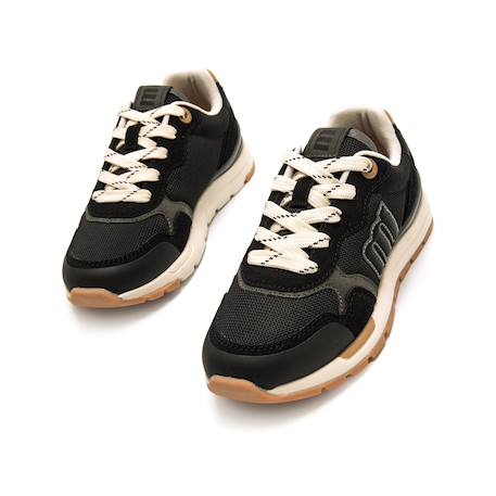 Sneakers garçon textile lacets Black+Bleu – bleu clair 2 - vertbaudet enfant 