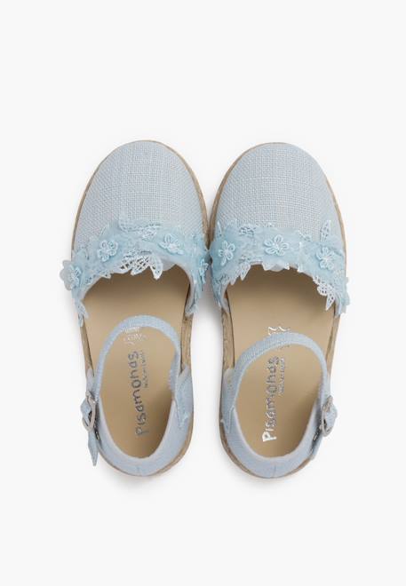 Espadrilles dentelle cérémonie Beige+Blanc+Bleu ciel+Vert menthe 17 - vertbaudet enfant 