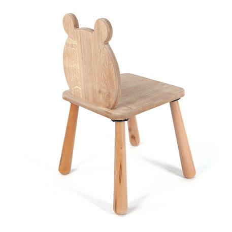 Chaise pour enfant dossier ourson - mael Chêne 4 - vertbaudet enfant 