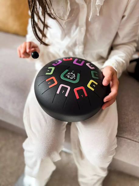 Tongue drum 11 notes Blanc+Gris+Jaune+Noir+Rose+Rouge+Vert+Violet 20 - vertbaudet enfant 
