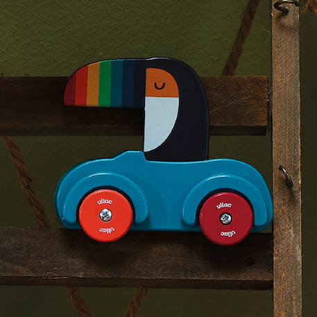 Voiture pouet pouet Beige+Bleu+Rouge 11 - vertbaudet enfant 