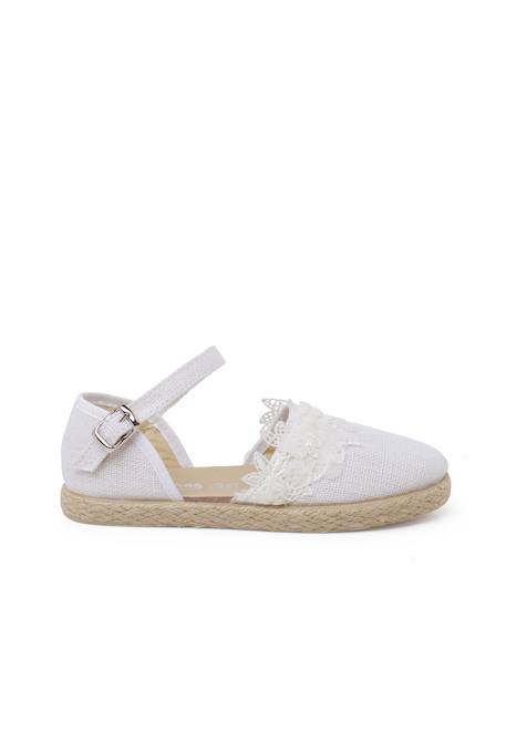 Espadrilles dentelle cérémonie Beige+Blanc+Bleu ciel+Vert menthe 7 - vertbaudet enfant 