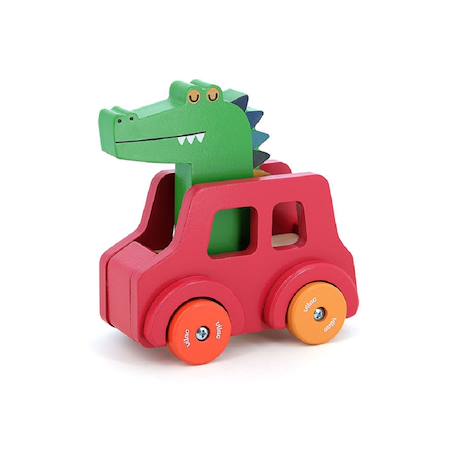 Voiture pouet pouet Beige+Bleu+Rouge 15 - vertbaudet enfant 
