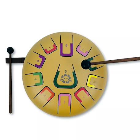 Tongue drum 11 notes Blanc+Bleu+Jaune+Rouge+Vert+Violet 13 - vertbaudet enfant 