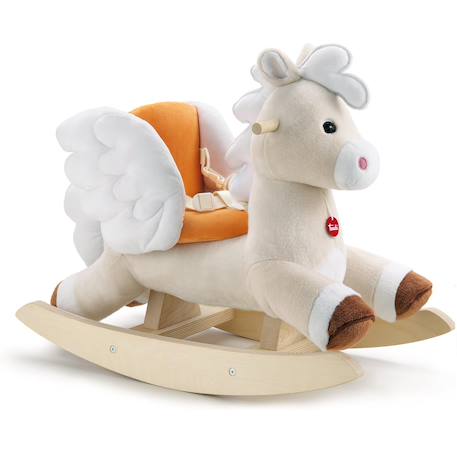 Pégase cheval ailé à bascule Beige 1 - vertbaudet enfant 