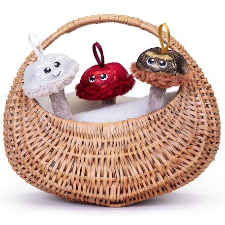Déco champignon à suspendre Gris+Jaune+Rouge 12 - vertbaudet enfant 