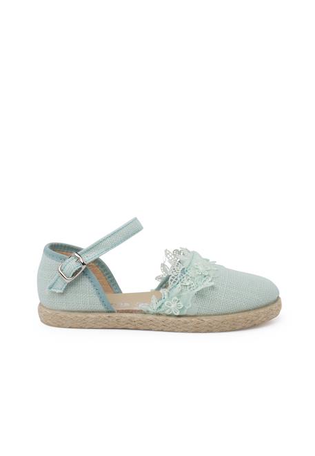 Espadrilles dentelle cérémonie Beige+Blanc+Bleu ciel+Vert menthe 19 - vertbaudet enfant 