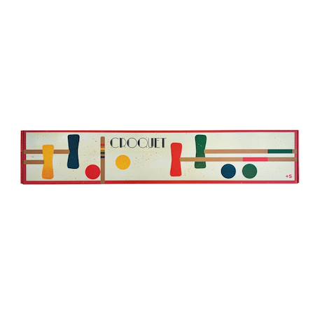Jeu de croquet en bois Beige 3 - vertbaudet enfant 