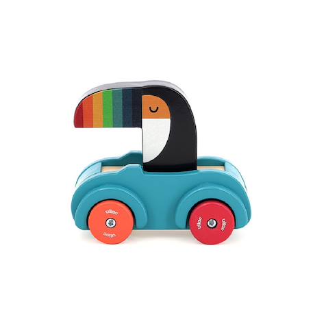 Voiture pouet pouet Beige+Bleu+Rouge 8 - vertbaudet enfant 