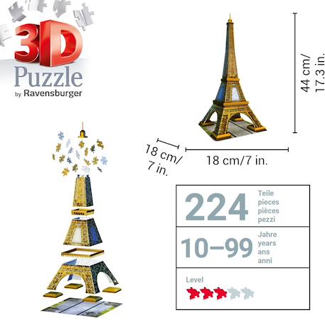 Puzzle 3d tour eiffel 216 pcs Blanc 3 - vertbaudet enfant 