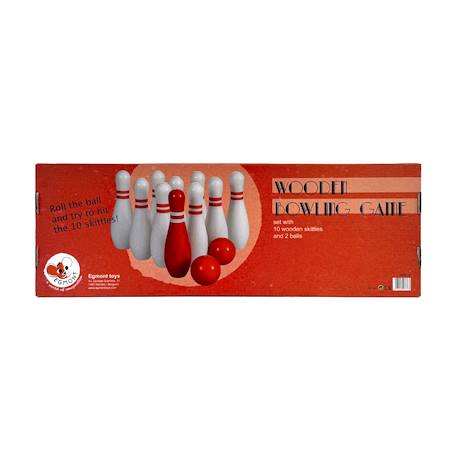 Jeu de bowling en bois Blanc 3 - vertbaudet enfant 