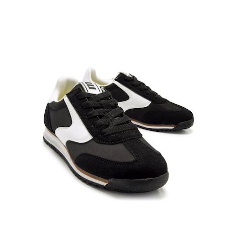 Sneakers garçon synthétique lacets Noir blanc 6 - vertbaudet enfant 