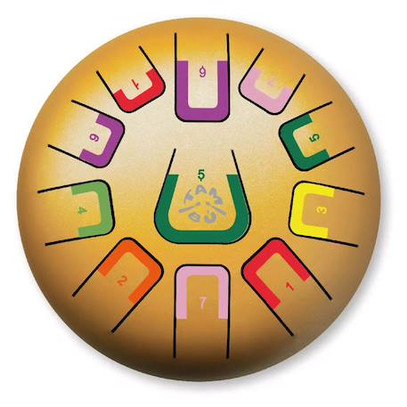 Tongue drum 11 notes Blanc+Bleu+Jaune+Rouge+Vert+Violet 9 - vertbaudet enfant 