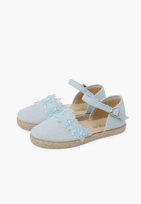 Espadrilles dentelle cérémonie Beige+Blanc+Bleu ciel+Vert menthe 16 - vertbaudet enfant 