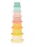 Tour à empiler silicone - gobelets empilables Tropical vibes 1 - vertbaudet enfant 