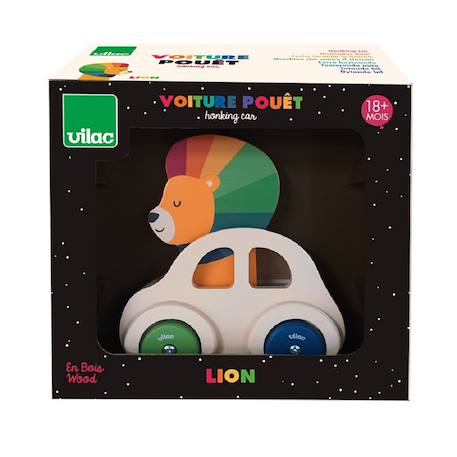Voiture pouet pouet Beige+Bleu+Rouge 4 - vertbaudet enfant 