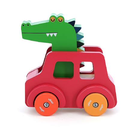 Voiture pouet pouet Beige+Bleu+Rouge 14 - vertbaudet enfant 