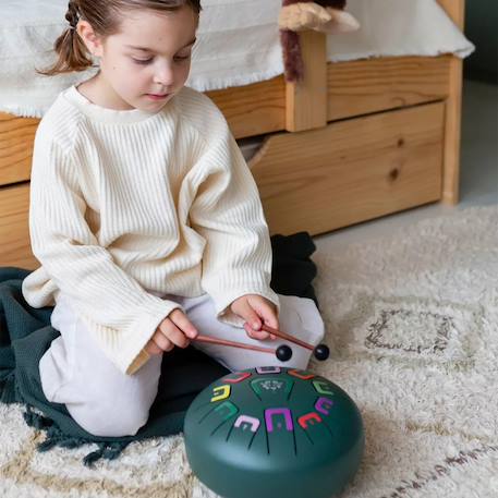Tongue drum 11 notes Blanc+Bleu+Jaune+Rouge+Vert+Violet 24 - vertbaudet enfant 