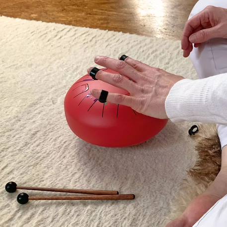 Tongue drum 11 notes Blanc+Bleu+Jaune+Rouge+Vert+Violet 17 - vertbaudet enfant 