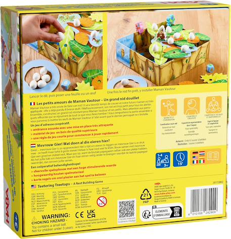Jeu les petits amours de maman vautour Jaune 2 - vertbaudet enfant 