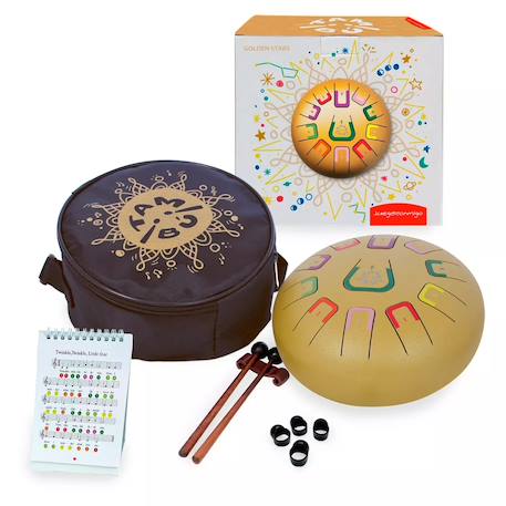 Tongue drum 11 notes Blanc+Bleu+Jaune+Rouge+Vert+Violet 12 - vertbaudet enfant 