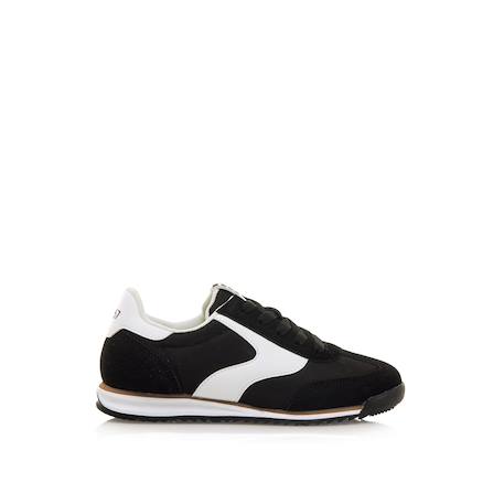 Sneakers garçon synthétique lacets Noir blanc 1 - vertbaudet enfant 