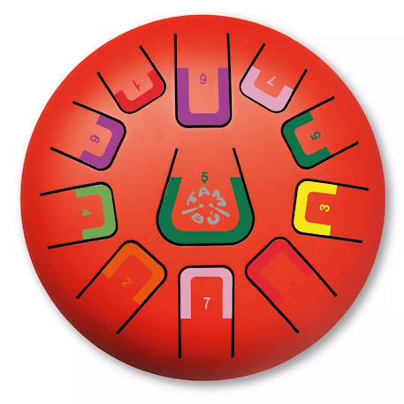 Tongue drum 11 notes Blanc+Bleu+Jaune+Rouge+Vert+Violet 15 - vertbaudet enfant 