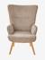 Fauteuil d'allaitement fixe en velours côtelé moka 3 - vertbaudet enfant 