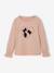T-shirt fille motifs fantaisie détails brillants bleu pétrole+rose poudré 5 - vertbaudet enfant 