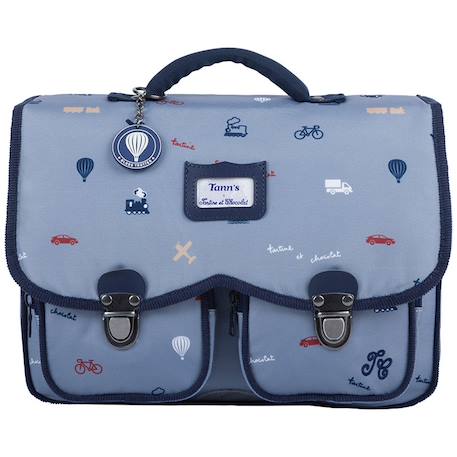 Cartable maternelle x tartine et chocolat globe-trotter bleu (33 cm) Bleu 1 - vertbaudet enfant 