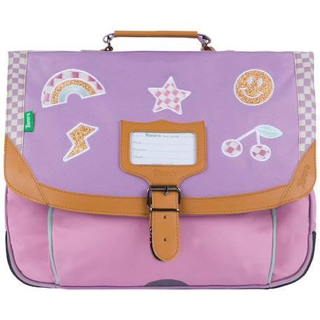 Cartable Manon à partir CP Rose, doré 1 - vertbaudet enfant 