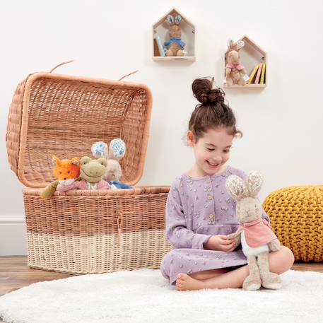 Peluche pierre lapin Bleu, marron+Rose, marron, écru 8 - vertbaudet enfant 