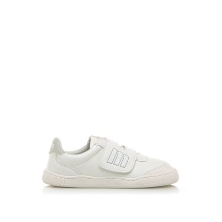 Sneakers filles synthétique fermeture adhésive barefoot Blanc argenté 1 - vertbaudet enfant 