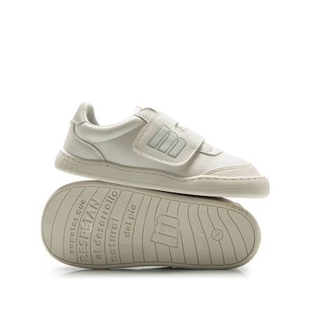 Sneakers filles synthétique fermeture adhésive barefoot Blanc argenté 4 - vertbaudet enfant 