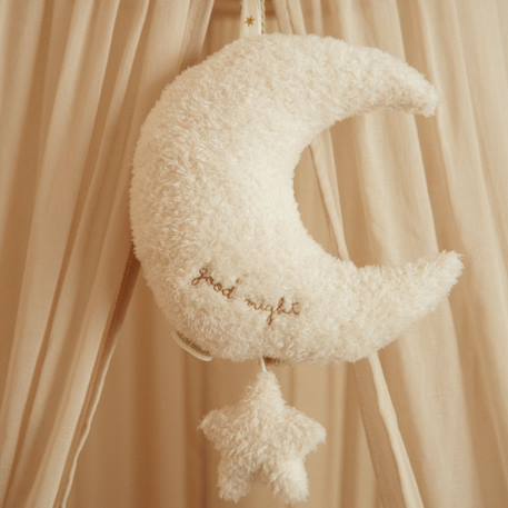 Peluche musicale à suspendre lune et étoile newborn Blanc 5 - vertbaudet enfant 