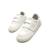 Sneakers filles synthétique fermeture adhésive barefoot Blanc argenté 2 - vertbaudet enfant 