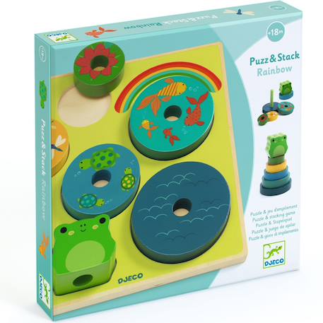 Puzzle Vert, bleu, jaune 5 - vertbaudet enfant 