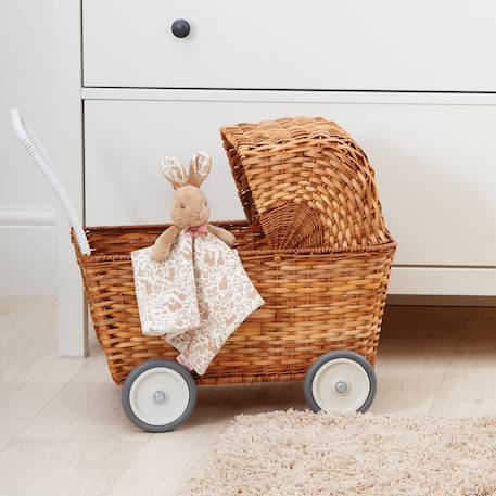 Doudou lange flopsy pierre lapin collection signature Rose, marron, écru 2 - vertbaudet enfant 