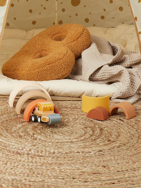 Arc-en-ciel en silicone - jeu d’empilage Chocolate bliss+Tropical vibes 3 - vertbaudet enfant 