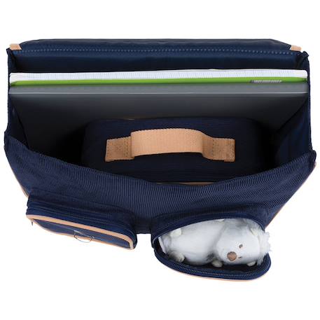Cartable maternelle x tartine et chocolat globe-trotter bleu (33 cm) Bleu 4 - vertbaudet enfant 