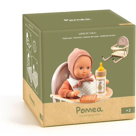 Siège de table pour poupée Beige, blanc, vert 3 - vertbaudet enfant 