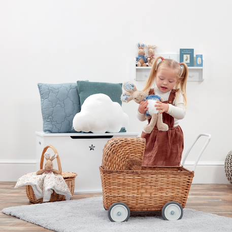 Peluche pierre lapin Bleu, marron+Rose, marron, écru 4 - vertbaudet enfant 