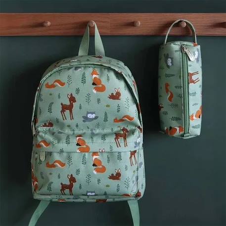 Trousse d'école et loisirs pour enfant Beige+Bleu+Gris+Jaune+Kaki+Pêche+Rose+Vert 42 - vertbaudet enfant 