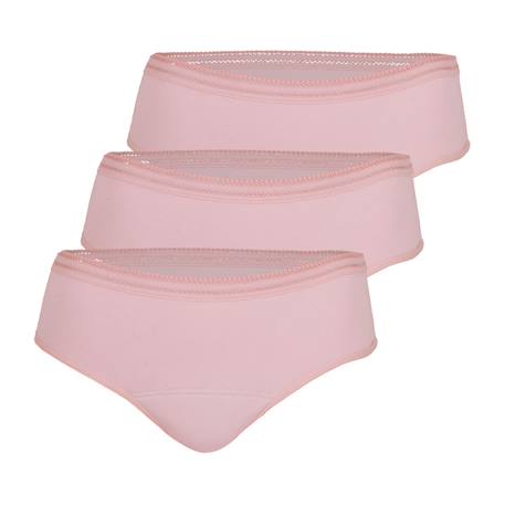 Lot de 3 culottes menstruelles femme Noir+Rose vintage 6 - vertbaudet enfant 
