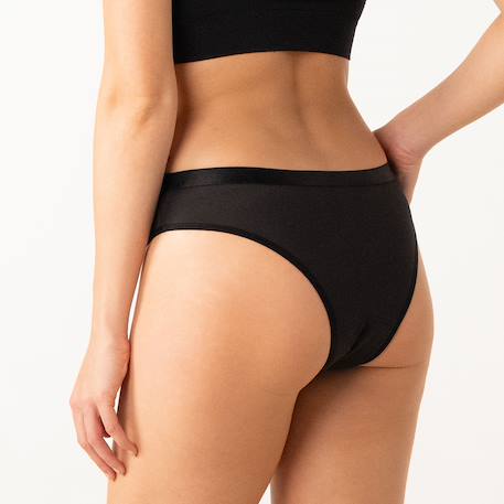 Lot de 5 culottes menstruelles taille haute femme Noir 3 - vertbaudet enfant 