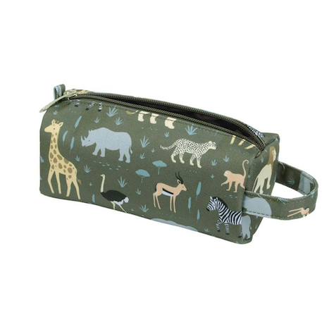 Trousse d'école et loisirs pour enfant Beige+Bleu+Gris+Jaune+Kaki+Pêche+Rose+Vert 27 - vertbaudet enfant 