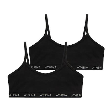 Lot de 2 brassières fille my petit prix  fille Noir-noir 5 - vertbaudet enfant 
