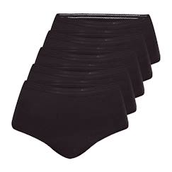 Vêtements de grossesse-Lot de 5 culottes menstruelles taille haute femme